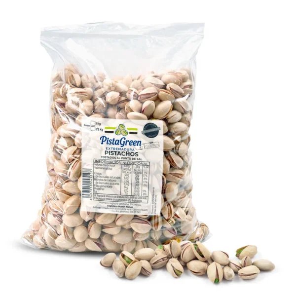 Bolsa 1 kg Pistachos tostados al punto de sal